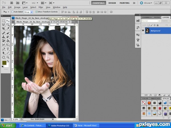 Creation of Whispering....: Step 4